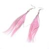 Bohemian Feather Tassel Earrings Fashion Pendant Long Thread Tassel Drop Dangling Hook Earrings