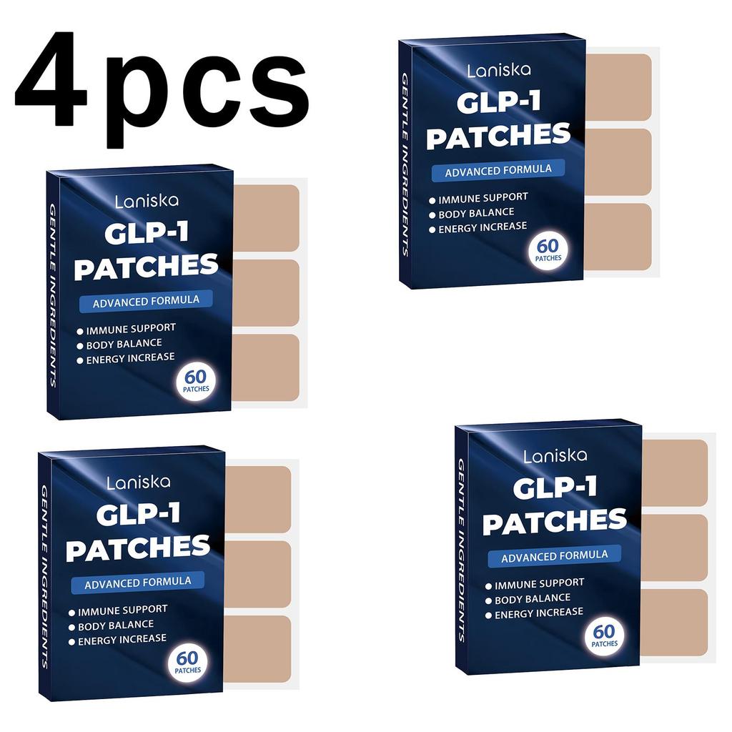 60 pcs Laniska GLP-1 Patches - Glutathione Patches for Daily Focus & Body Care, Relieve Fatigue, Boost Energy, Convenient Skin Patch