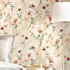 Rural Flower Self-adhesive Wallpaper Waterproof Moisture-proof Wall Sticker Retro Style Bedroom Living Room Decoration Wallpaper