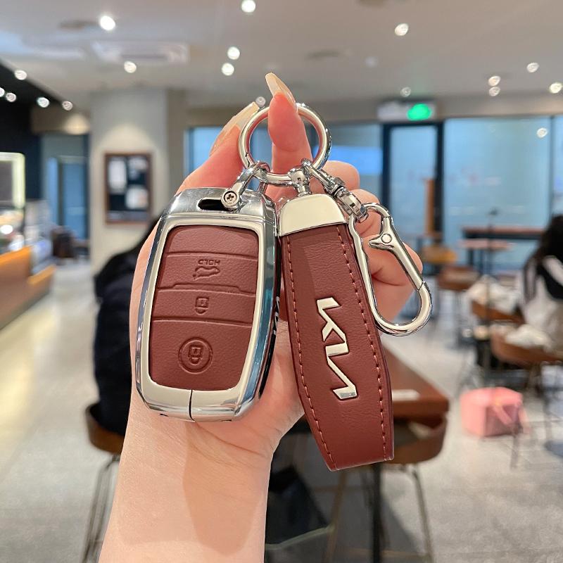 Leather Car Remote Key Case Cover Shell For KIA Rio Rio5 Sportage Ceed Cerato K3 KX3 K4 K5 Sorento Optima Picanto Accessories
