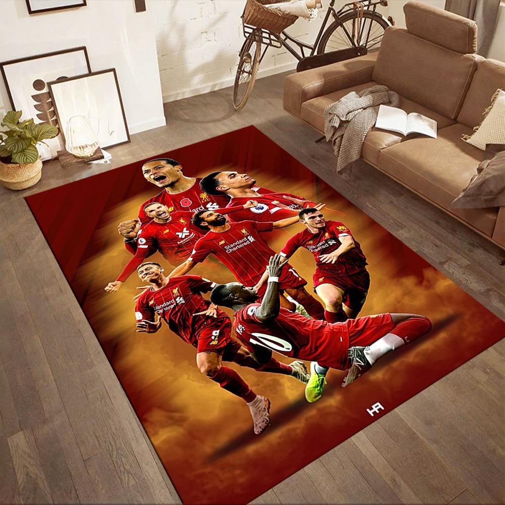 Liverpool Football Club Carpet Suitable For Foyer Balcony Living Rooms Dining Room Antislip Rug Anime Office Decor