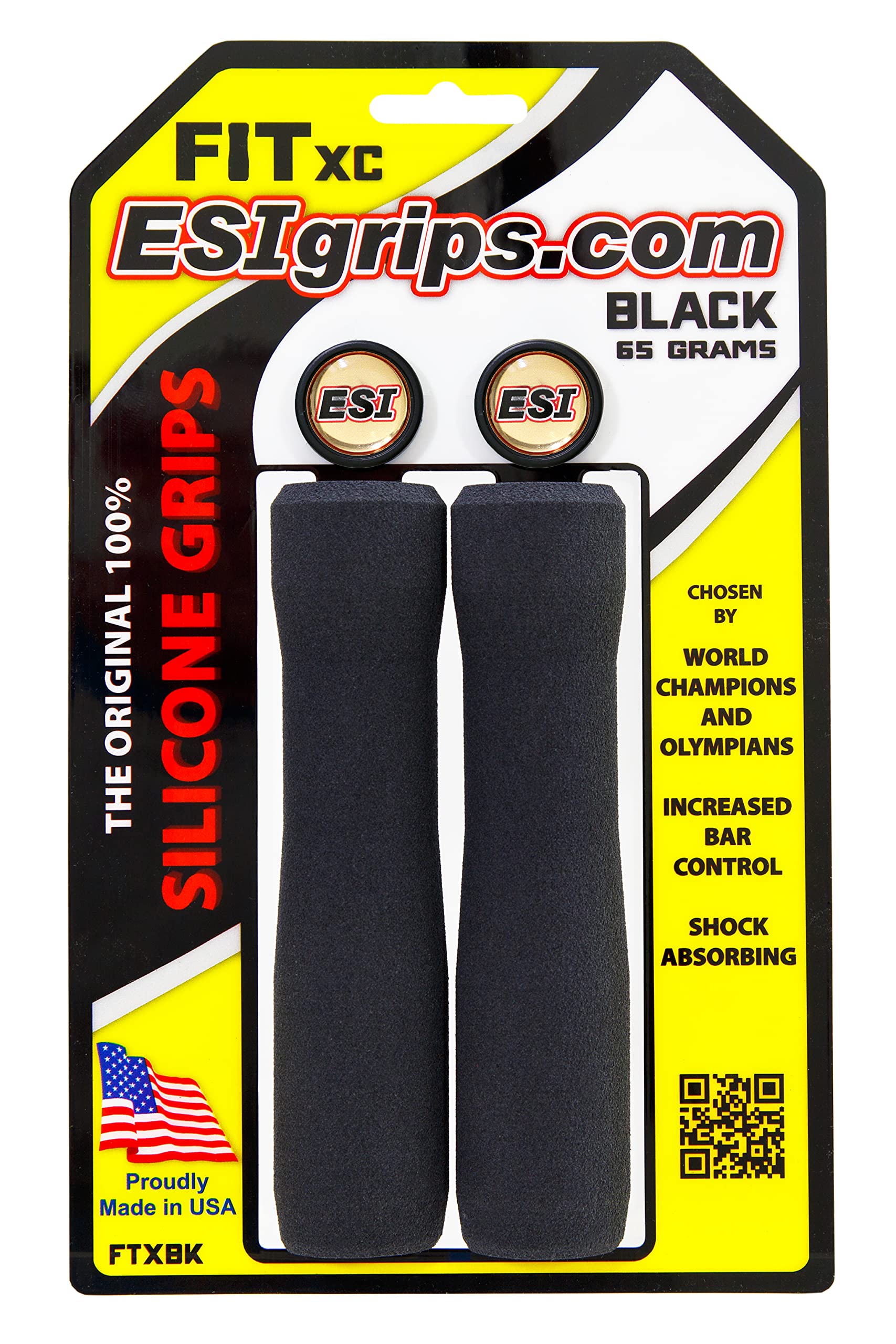 

Extreme Steering Fit XC Black Grips, чёрный