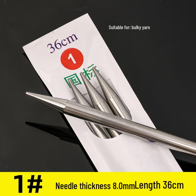 Three Swallow Stainless Steel Knitting Needles Set for Handmade Scarves and Sweaters