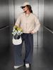 2026 Autumn/Winter Loose Pipa Button Long Sleeve Sweater with European-American Style