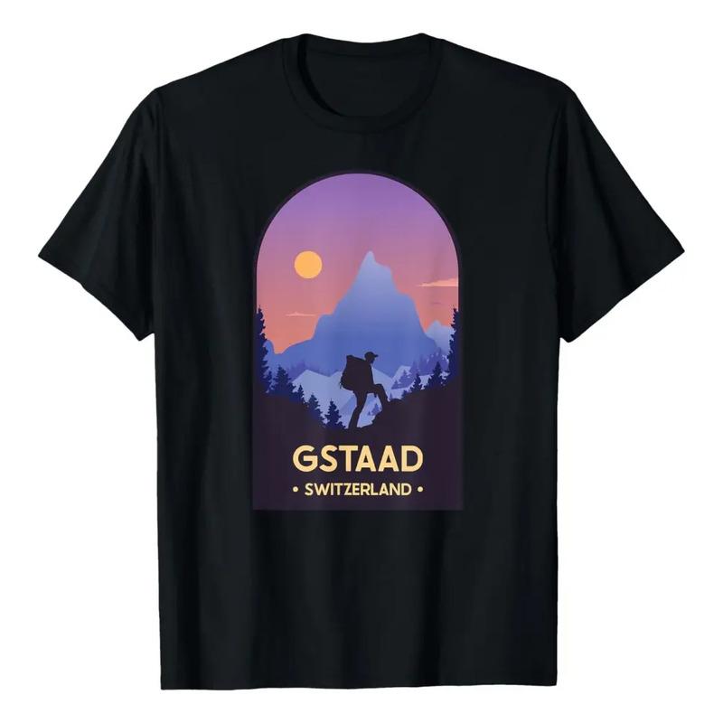 Camiseta Gstaad Suiza De Senderismo Vintage Por Las Monta?as S