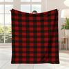 Sherpa Flanell Buffalo Check Weihnachtsdecke, Weich Warm Leicht Kariert für Sofa Bett Gemütliche Wohnkultur Geschenk