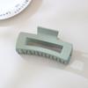 8.5CM x 10.5CM Rectangular Matte PS Hair Clip - Simple Shark Hair Accessory