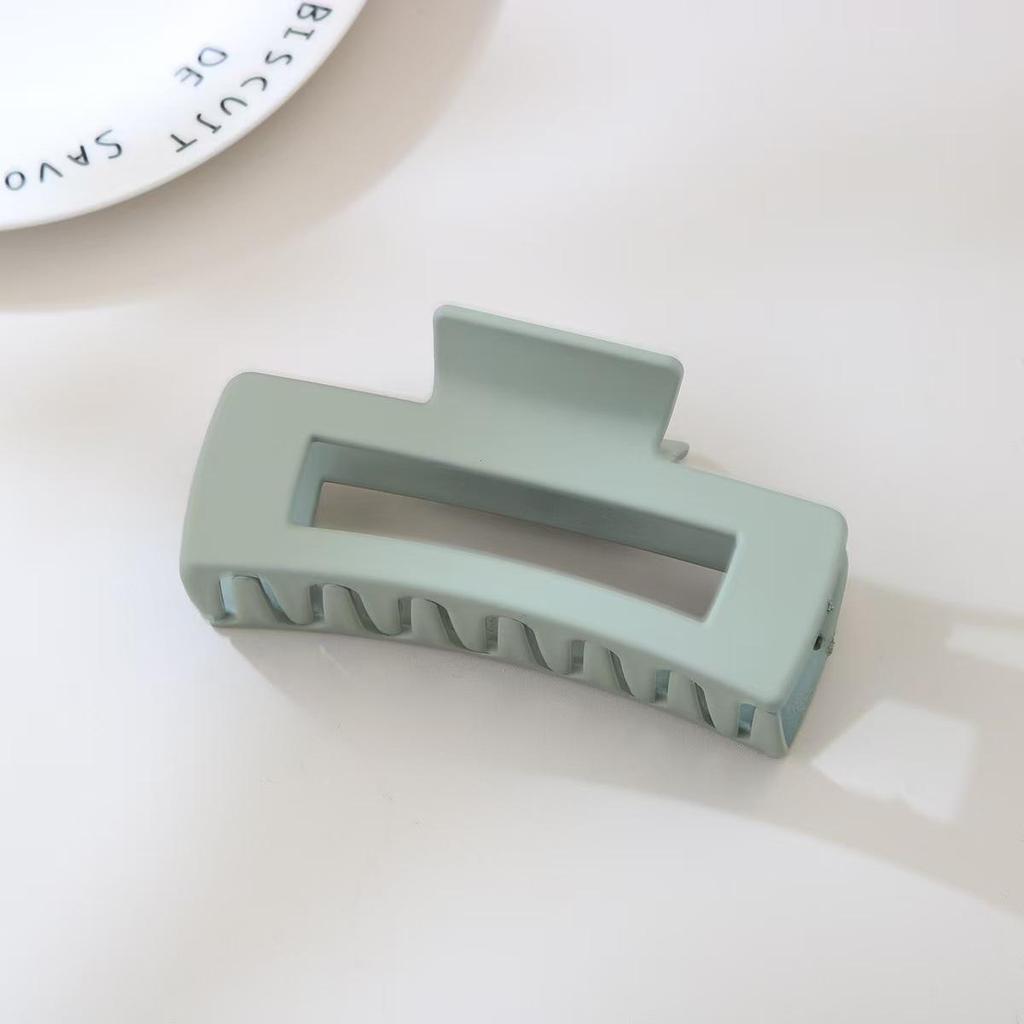 8.5CM x 10.5CM Rectangular Matte PS Hair Clip - Simple Shark Hair Accessory