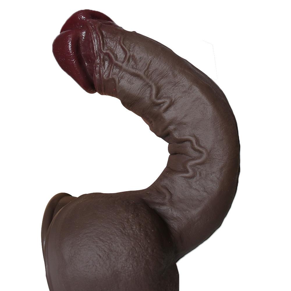 12.6 Inch Realistic Silicone Dildo with Strong Suction Cup, Soft Body-Safe Silicone, Waterproof, XXL Size, Discreet Packaging