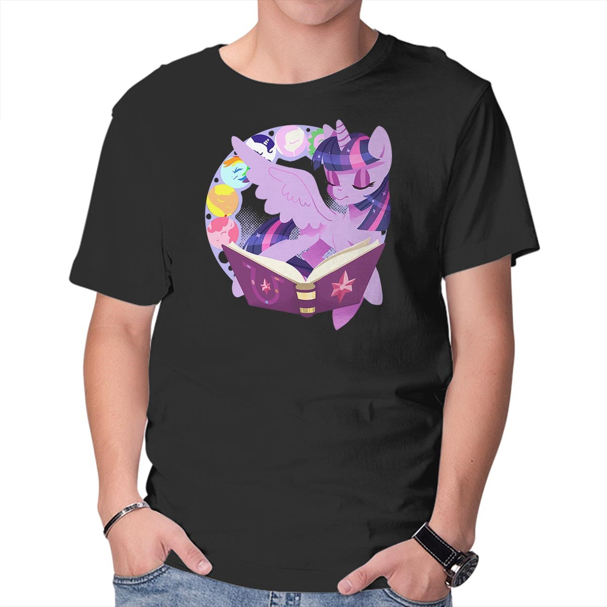Unisex Crew Neck T-Shirt In Our Book Graphic Short Sleeve Casual Tee XS