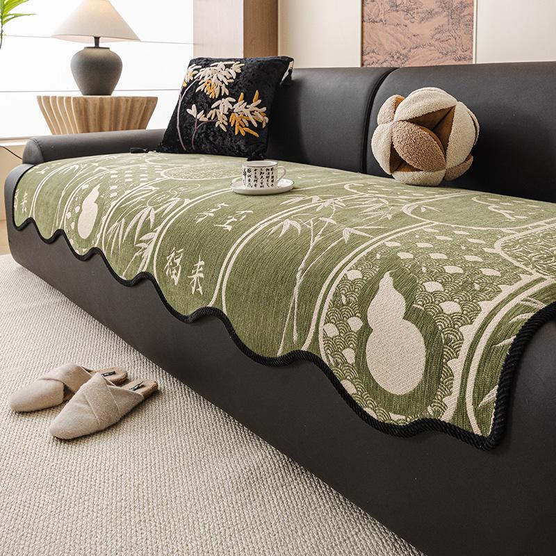 

French Retro Special-Shaped Sofa Cushion New High-End One-Piece Combination Sofa Cushion Cover Cloth Towel 90*70cm