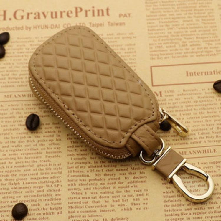 

Diamond Pattern Universal Car Key Pouch for Volkswagen, Toyota, Honda, Kia коричневый