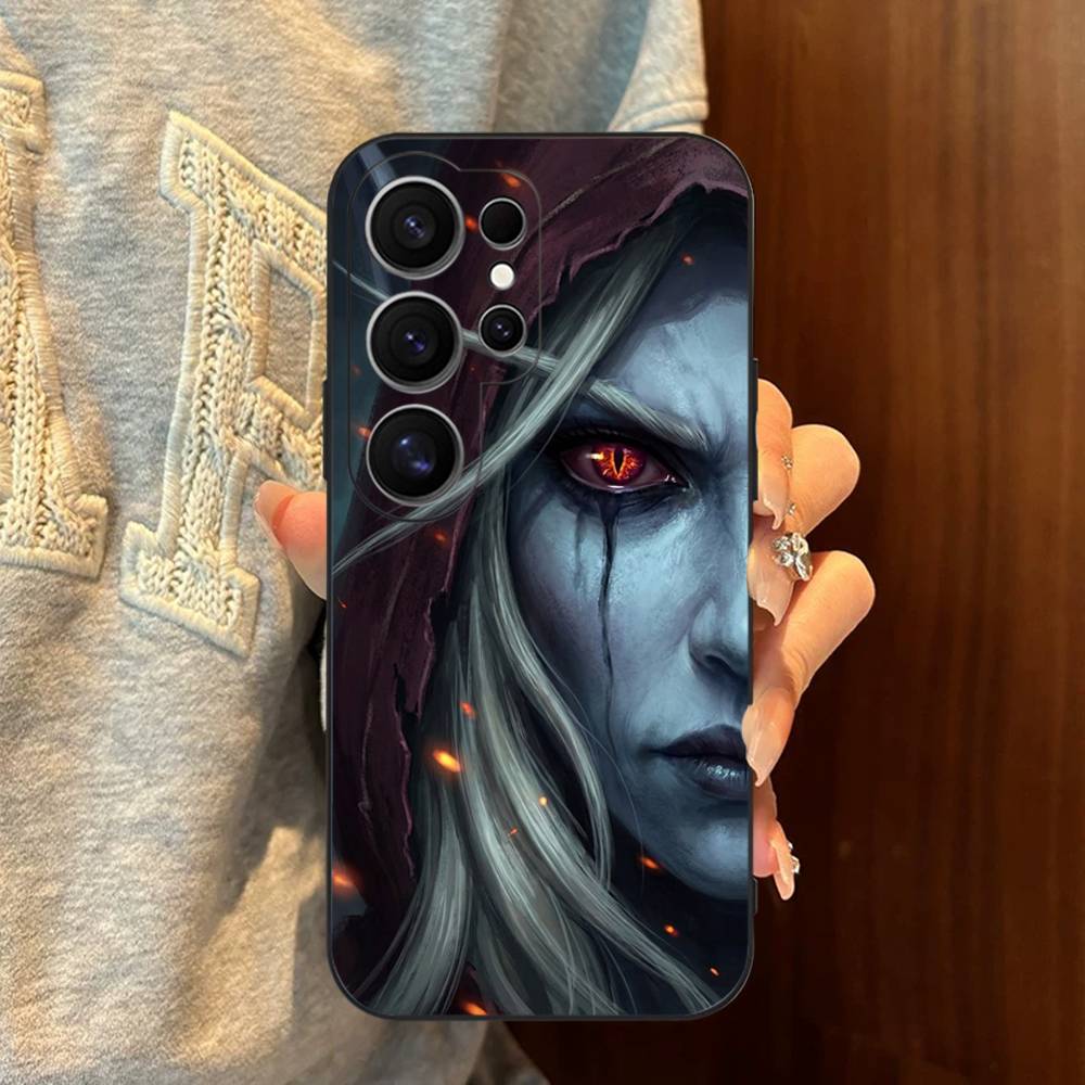 W-World Of W-Warcraft Game Retro Phone Case For Samsung S 24 Fe 25 Ultra Plus 20 Lite 21 30 22 23 24 22 Ultra 5G Fundas