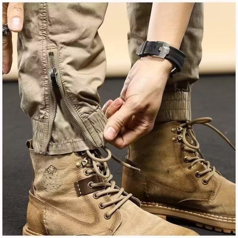 2023 Men's Tapered College Style Casual Overalls – Spring/Autumn Outdoor Sports Trend
