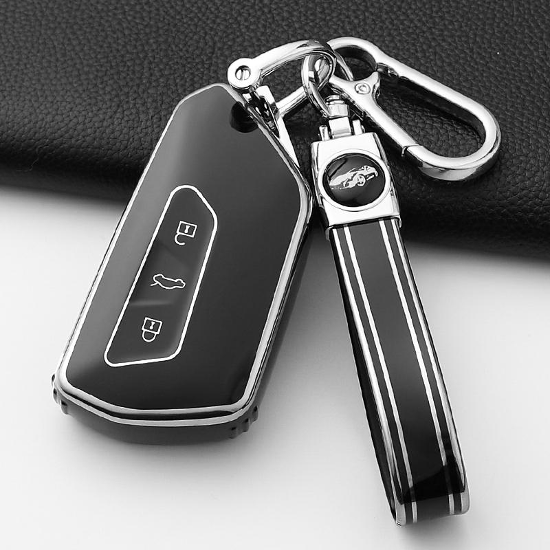 Fashion Tpu Car Key Case Cover Shell Fob For Vw Volkswagen Golf 8  Skoda Octavia A8  Seat Leon Mk4 Holder Accessories