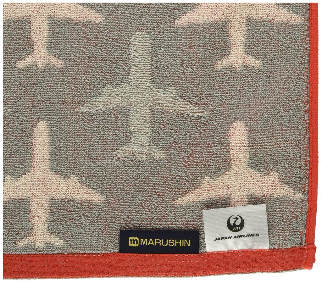 Marushin JAL Japan Airlines Face 34 X Flight Jacquard 6205000700 Towel, 80cm, Line, 100% Cotton, Towel,