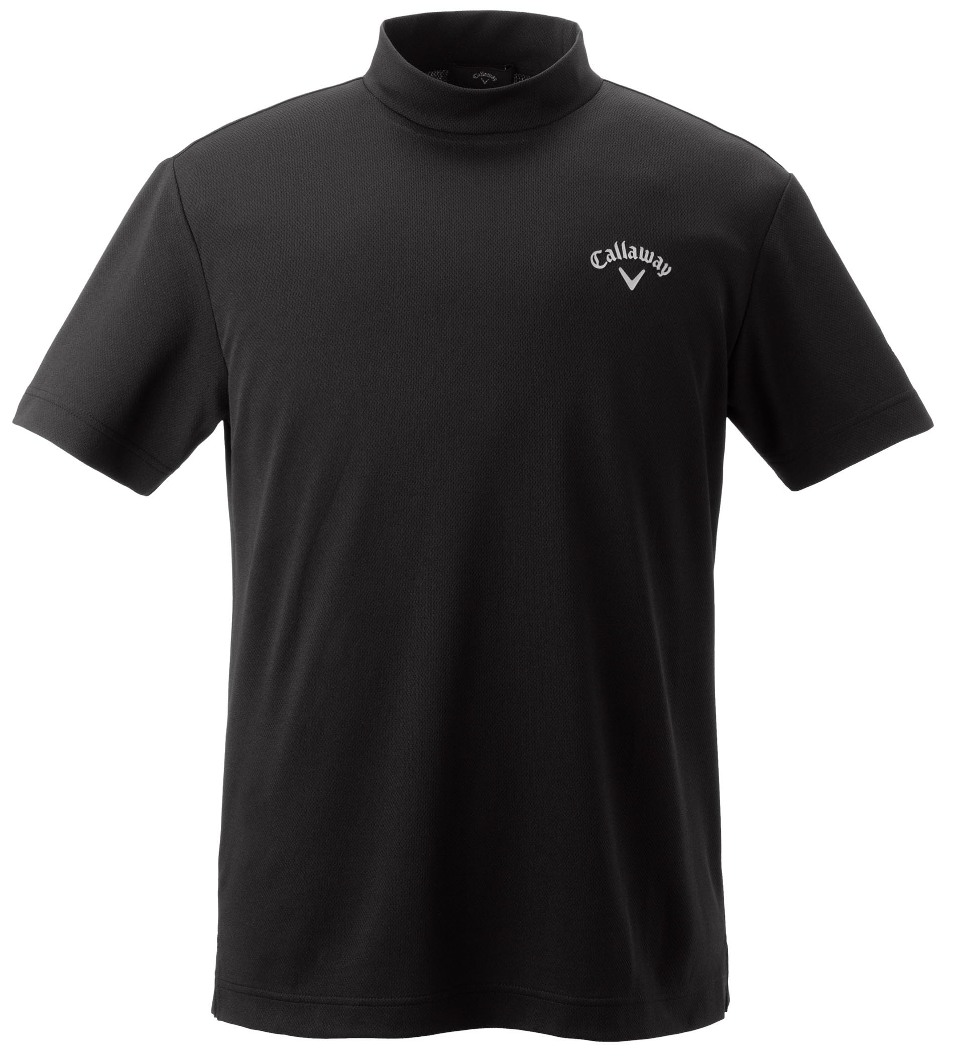 

[Mercedes-Benz Collection] Genuine Mercedes-Benz x Callaway Short Sleeve Mock Neck Shirt, Black, Size L