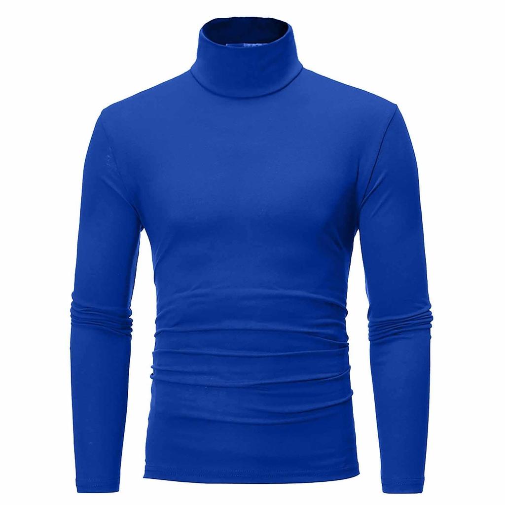 Men's  Winter Turtleneck Long Sleeve Slim Pullover Sweater Blouse Top