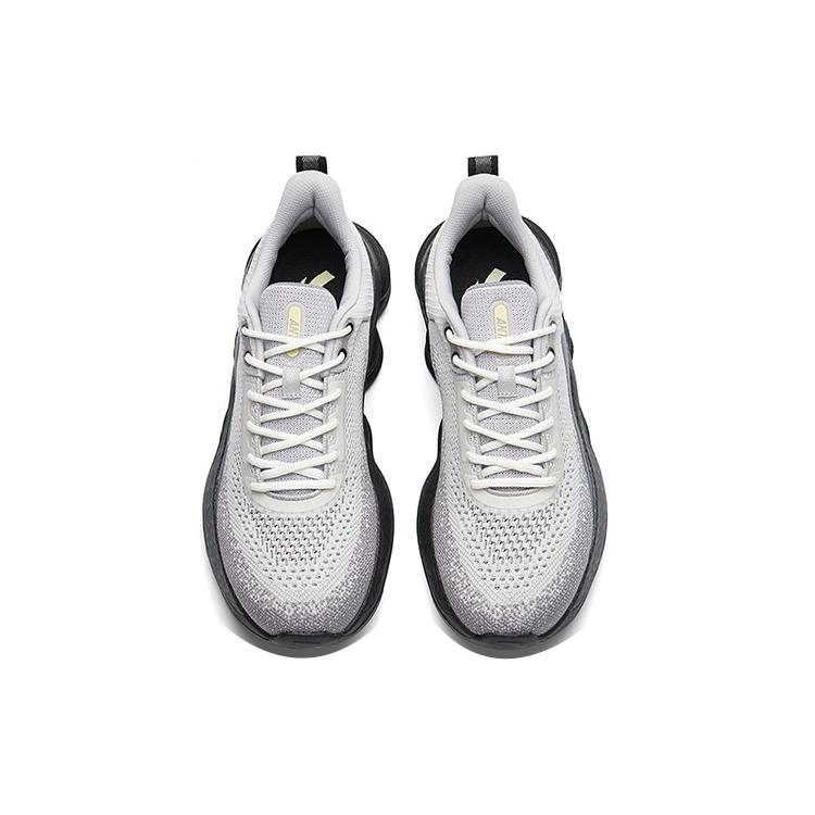 New Anta Cushioned Anti Slip Wear Resistant Breathable Lightweight Low Top Running Shoes Men's Gray 912217704-3
