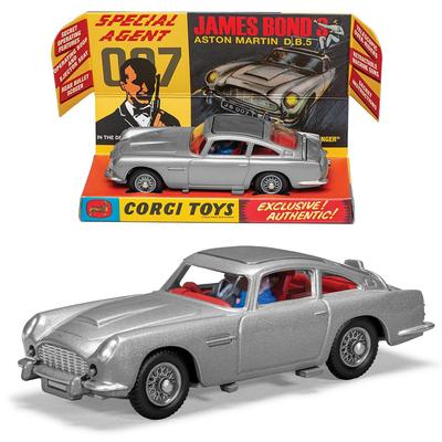 Corgi Aston Martin DB5 Silver Bond Car 007 Corgi Retro Mini Car 1/43