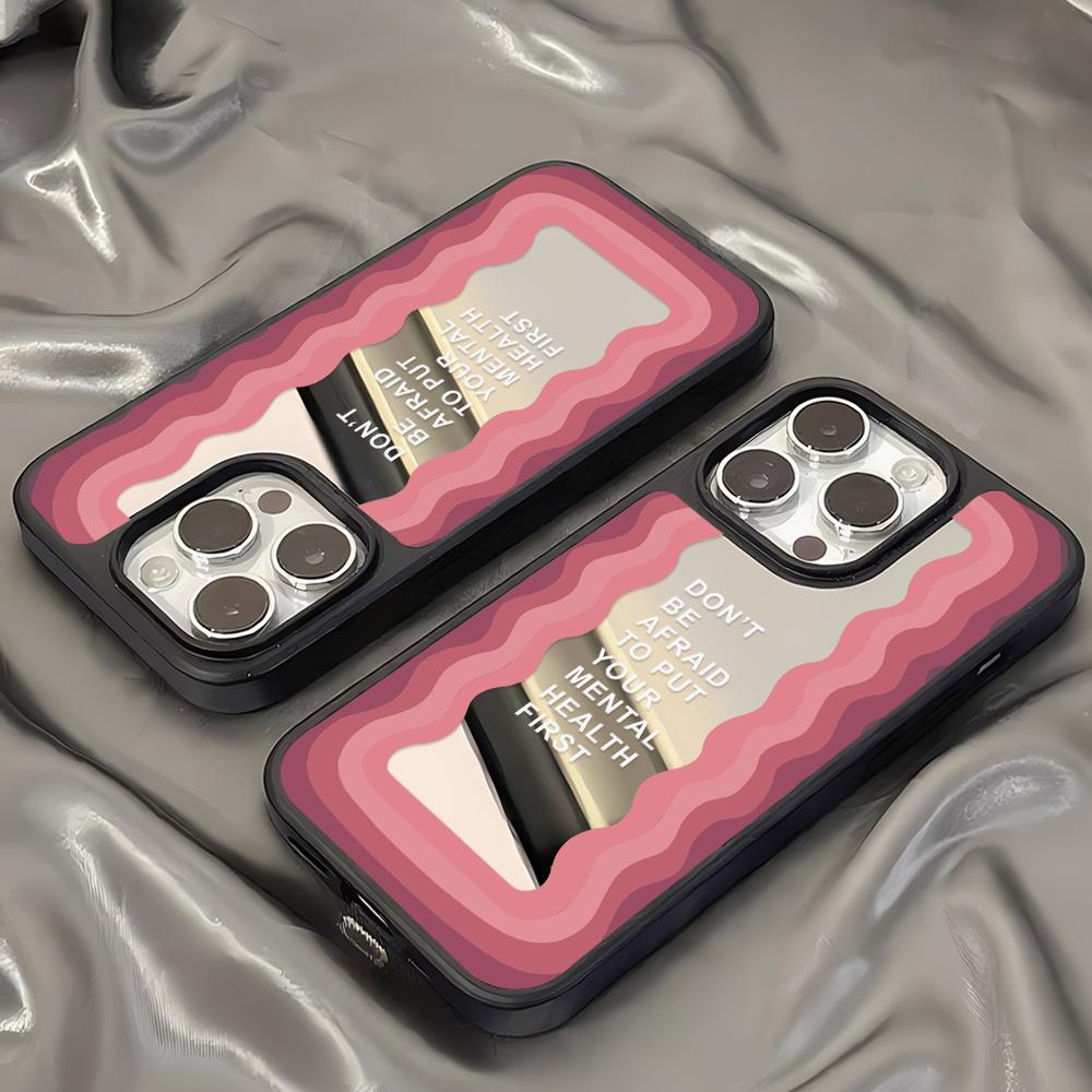 Mirror Phone Case for iPhone 15 11 13 14 for 15 16 Pro Max 12 13 16 Pro Cloud Flower and Animal Cute Style Phone Case