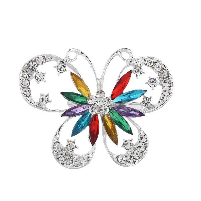 

Европейская и американская высококачественная брошь-бабочка со стразами, корсаж со стразами, модные аксессуары для одежды, булавки, аксессуары