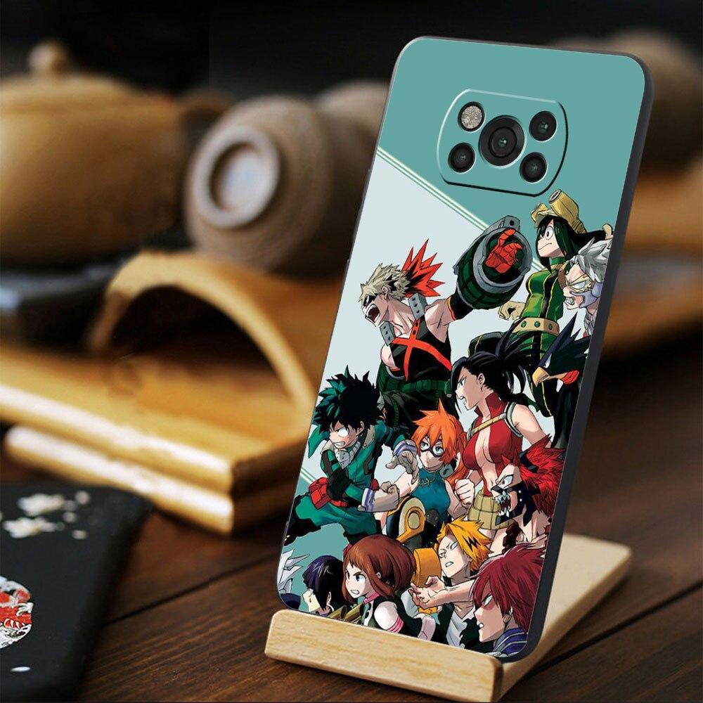 

Чехол для телефона для Xiaomi POCO 10T 9T F3 M3 X3 NFC M4 Pro 5G F4 GT MI 11 lite X4 11T Boku no Hero Academia Capa MI Note 10