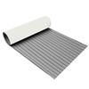 Self-Adhesive 600x2400x6mm EVA Foam Faux Teak Decking Sheet Marine Flooring Boat Decking Sheet Yacht Accessories Gray Black