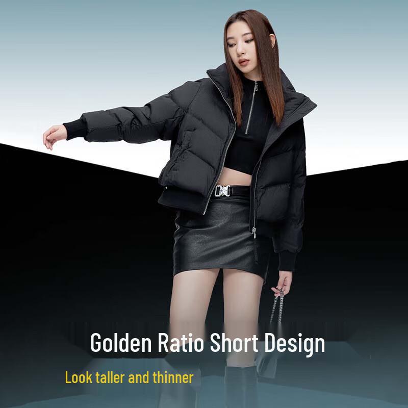 BOSIDENG Women's Short Stand Collar Down Jacket B30145274