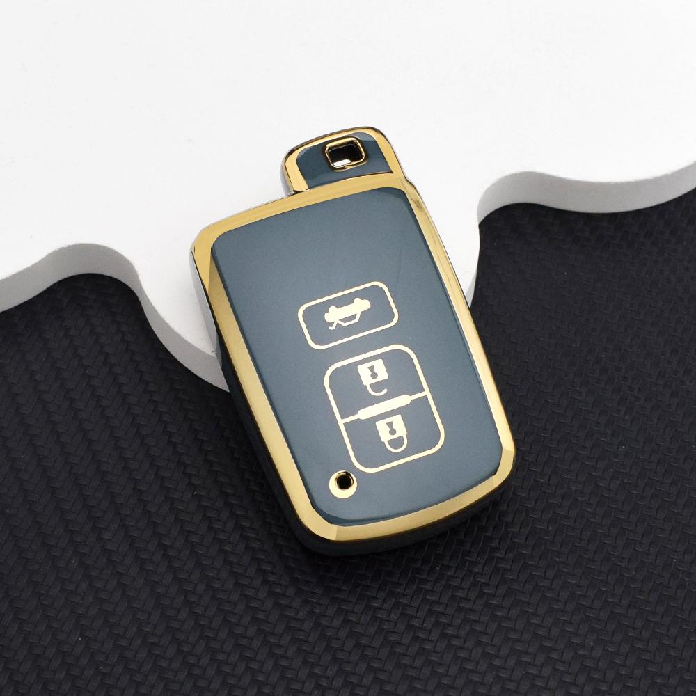 2/3/4 Buttons Anti-Scratch TPU Key Fob Cover for Toyota Camry RAV4 2012-2018 Key Holder Fit For Auris Hybrid Avalon Yaris Verso