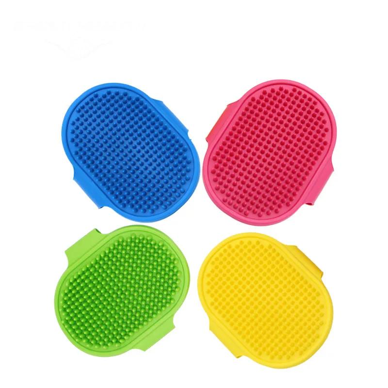 Dog Bath Comb Silicone SPA Pet Combs Shampoo Massage Brush Shower Hair Removal For Cleaning the Animals Bodies FMT2066