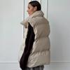 Women Winter Warm Padded Coat Solid Sleeveless Loose Demi-season Jacket For Women's 2024 Autumn New Casual Parka Street Outdoor Jackets Woman Clothes