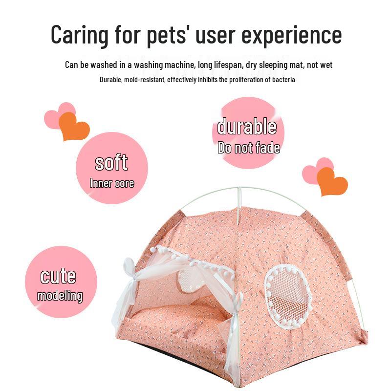 Washable Cat Tent Nest Bed