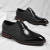 Men's Shoes Large Size Leather Shoes Fashion Men's Business Dress Shoes Trend British Gentleman Shoes Wedding Shoes
