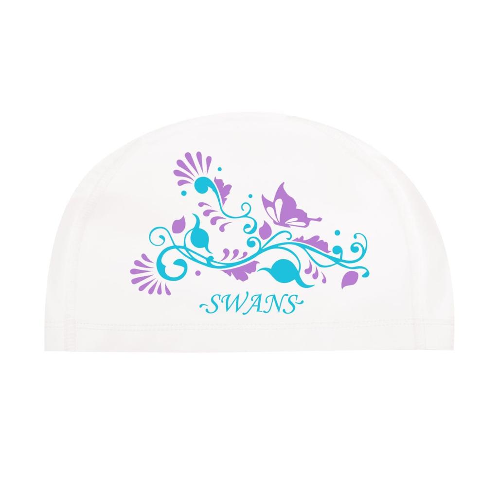 SWANS Swimming Cap Silicone Laminated Cap that Keeps Hair Dry W Swim Swimming Leisure Adults (Swans) - - SA-70BU26 - Cap, Cap, Fitness, Pool, - Men's,