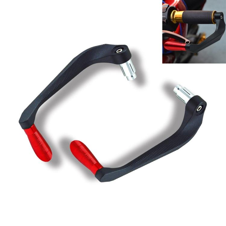 

2 PCS Motorcycle Modification Accessories Striped Horn Shape Gear Brake Clutch Handbrake красный