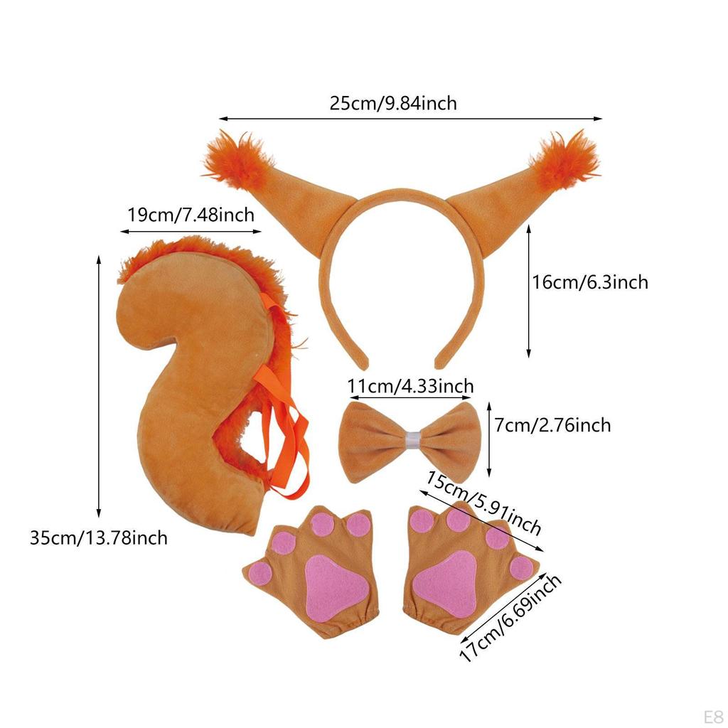 Tierkostüm-Zubehörset für Halloween-Feiern
