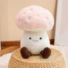 New Soft Cartoon Mushroom Plush Vegetable Toy Fluffy Stuffed Hug Pillow Realistic Natural Plant Baby Doll Comfort Birthday Gift