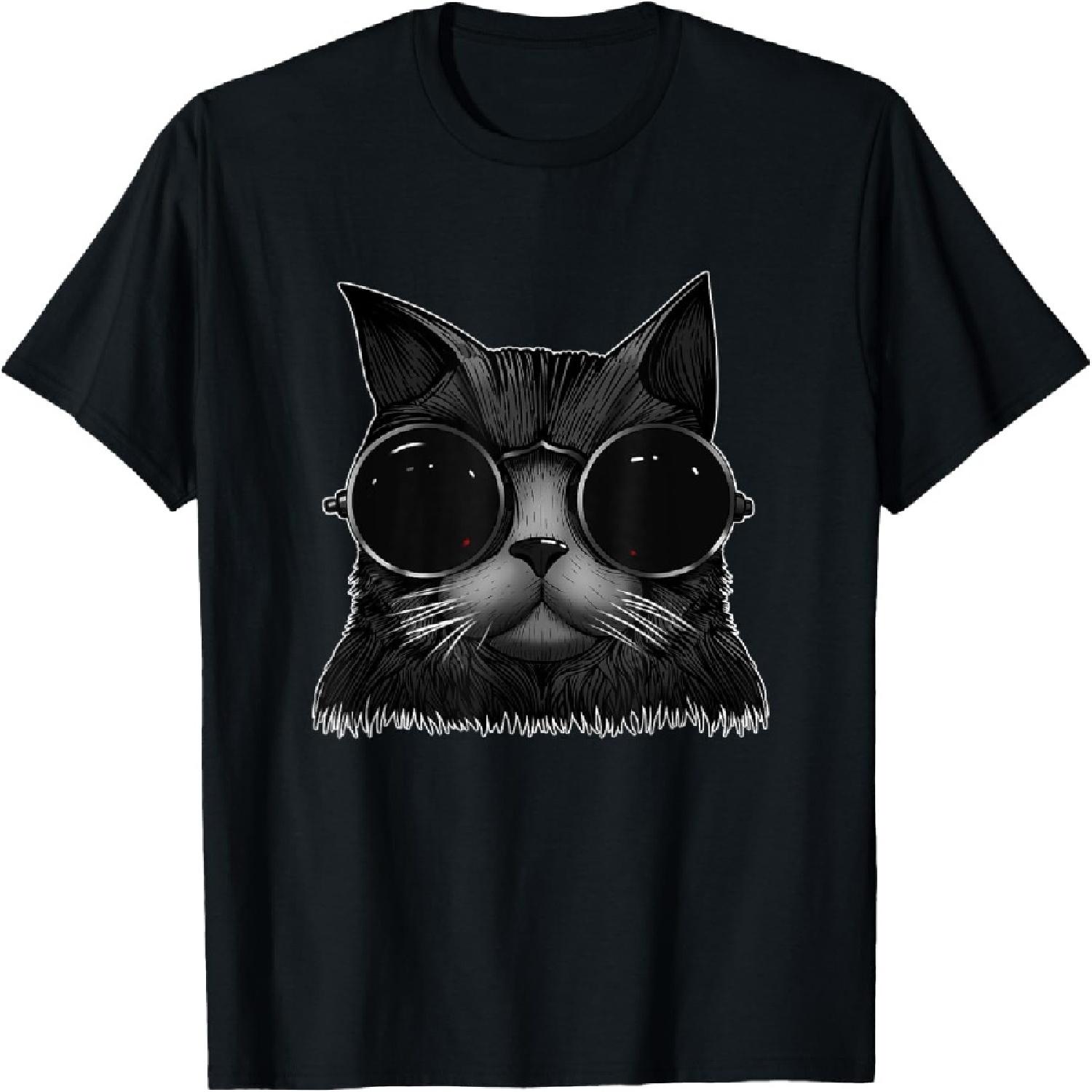 Steampunk Cat T-Shirt S