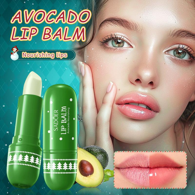 SADOER Natale Balsamo Labbra Miele Ciliegia Avocado Illuminante Idratante Anti Screpolature Riparatore Rossetto