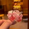 2 PCS Cartoon Cherry Bow Hair Bands for Girls Elastic Hair Ties Children Headwear Baby Hair Accessories Lovely