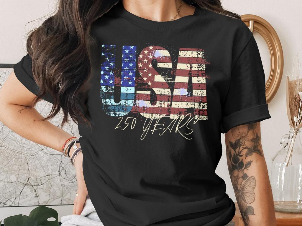 America 250 Year Tee| Vintage USA Design T-shirt| Bella 3001