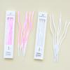 Pearlescent Pink White A8 Straight Pencil Candle Birthday Party Party Curve Pearlescent A15 Candle