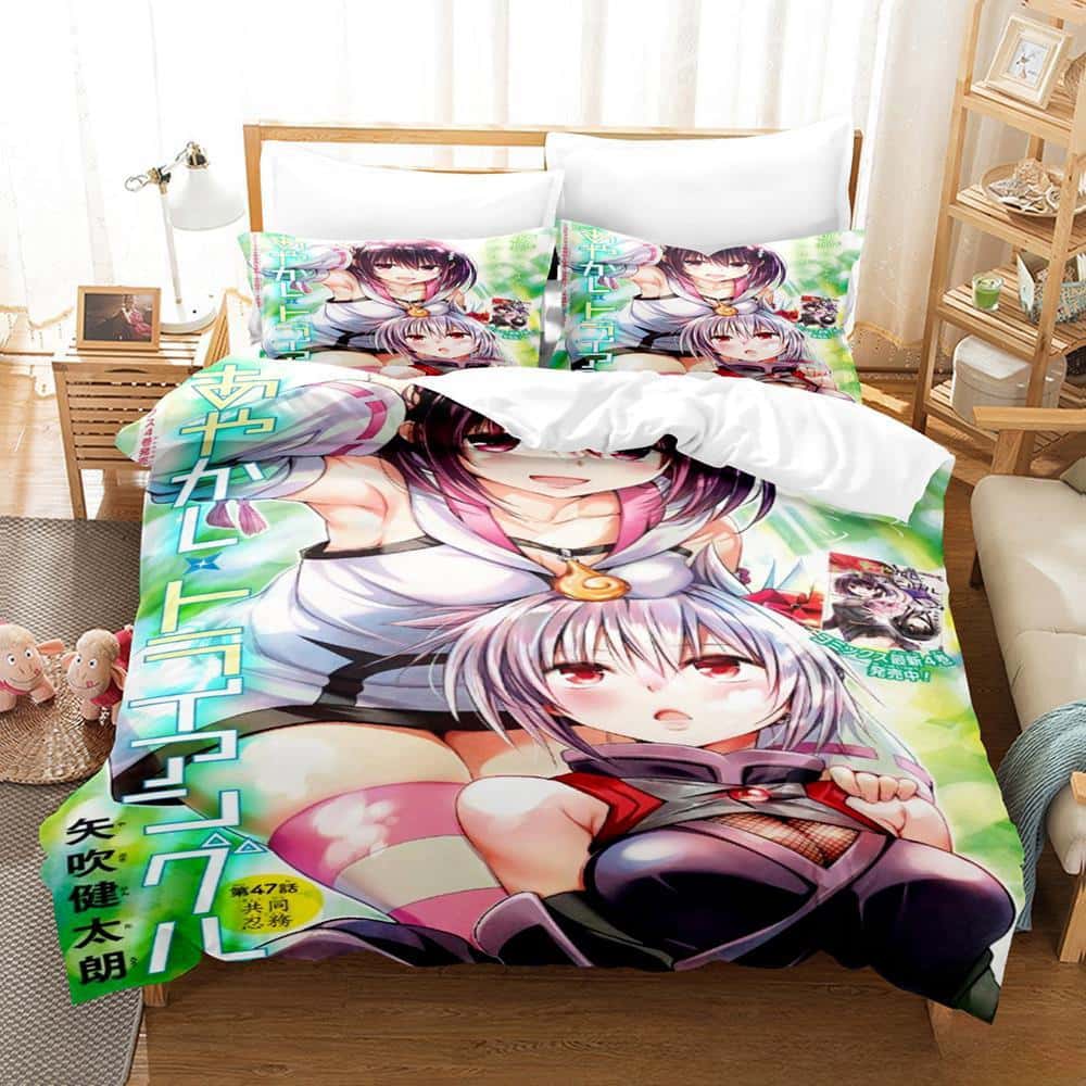 Fashion 3d Print Anime Ayakashi Triangle Bedding Set Single Twin Full Queen King Size Bed Set Adult Kid Bedroom Duvet cover Sets