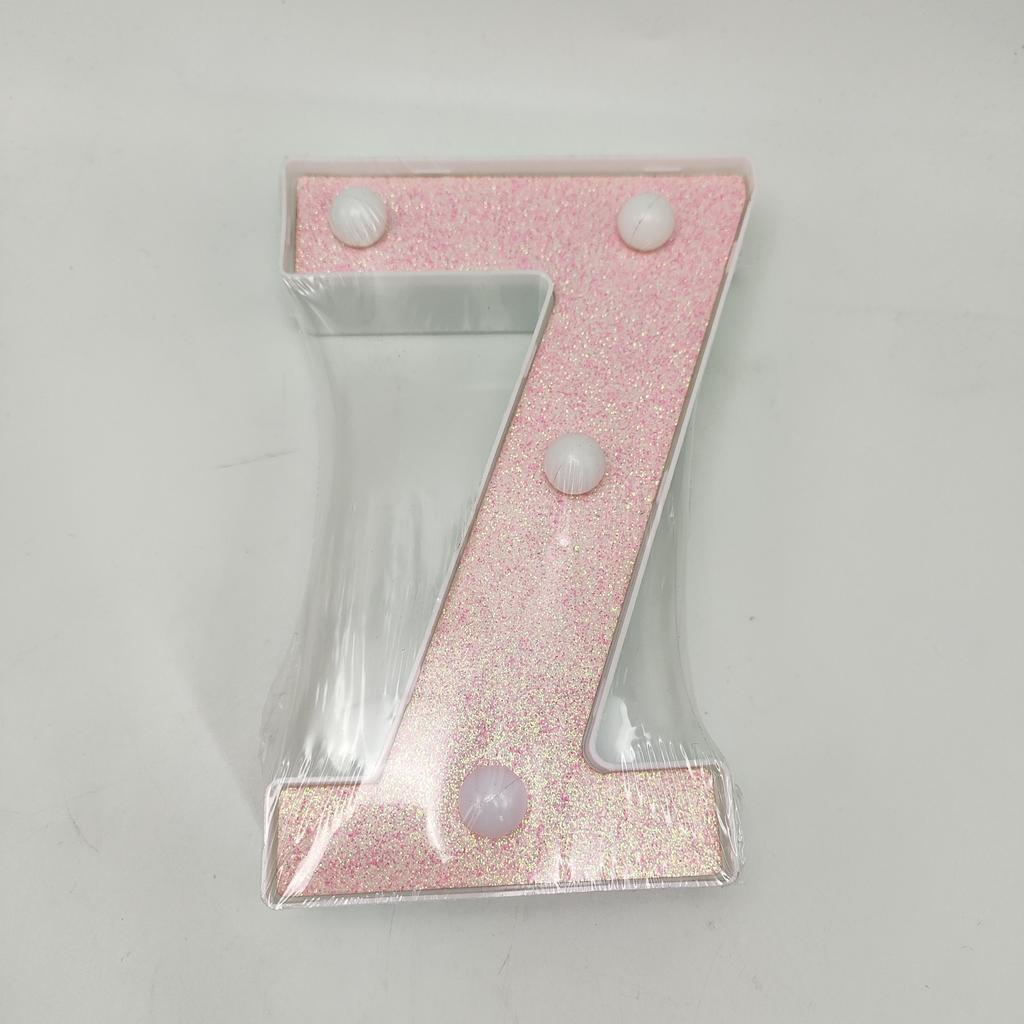 1pc Vibrant LED Lighting Letter - Battery Powered,Dimmable for Bedroom, Birthday Party, Wedding, Home, Christmas, and Eid Al-Adha Mubarak Decorations