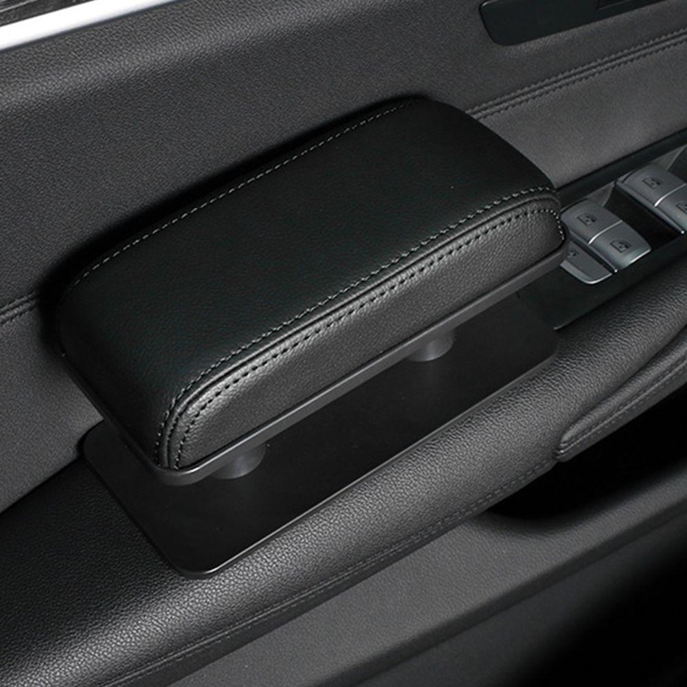 Arm PU Leather Liftable Auto Arm Rest Pad Car Armrest Holder Adjustable Height Left Elbow Rest