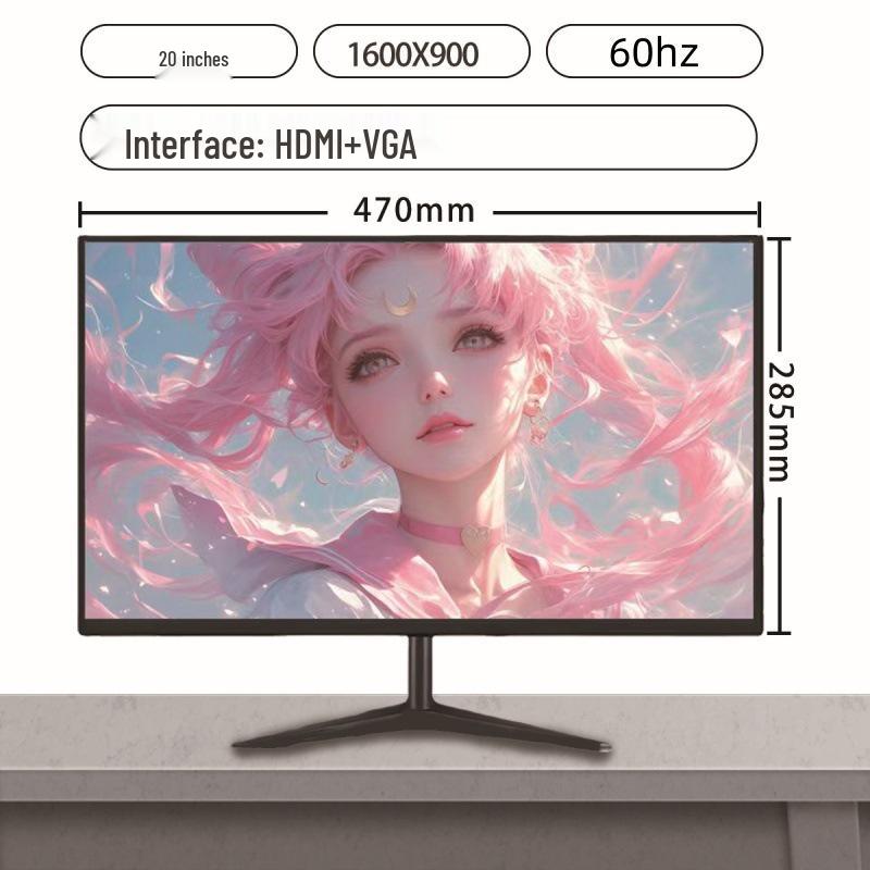 Brand New 19-27 Inch Flat IPS Monitor: Ideal for Office, Gaming, and Surveillance