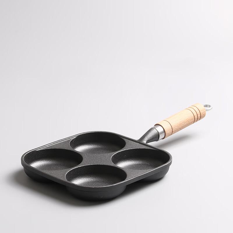 Wutuo Cast Iron 4-Hole Egg Frying Pan