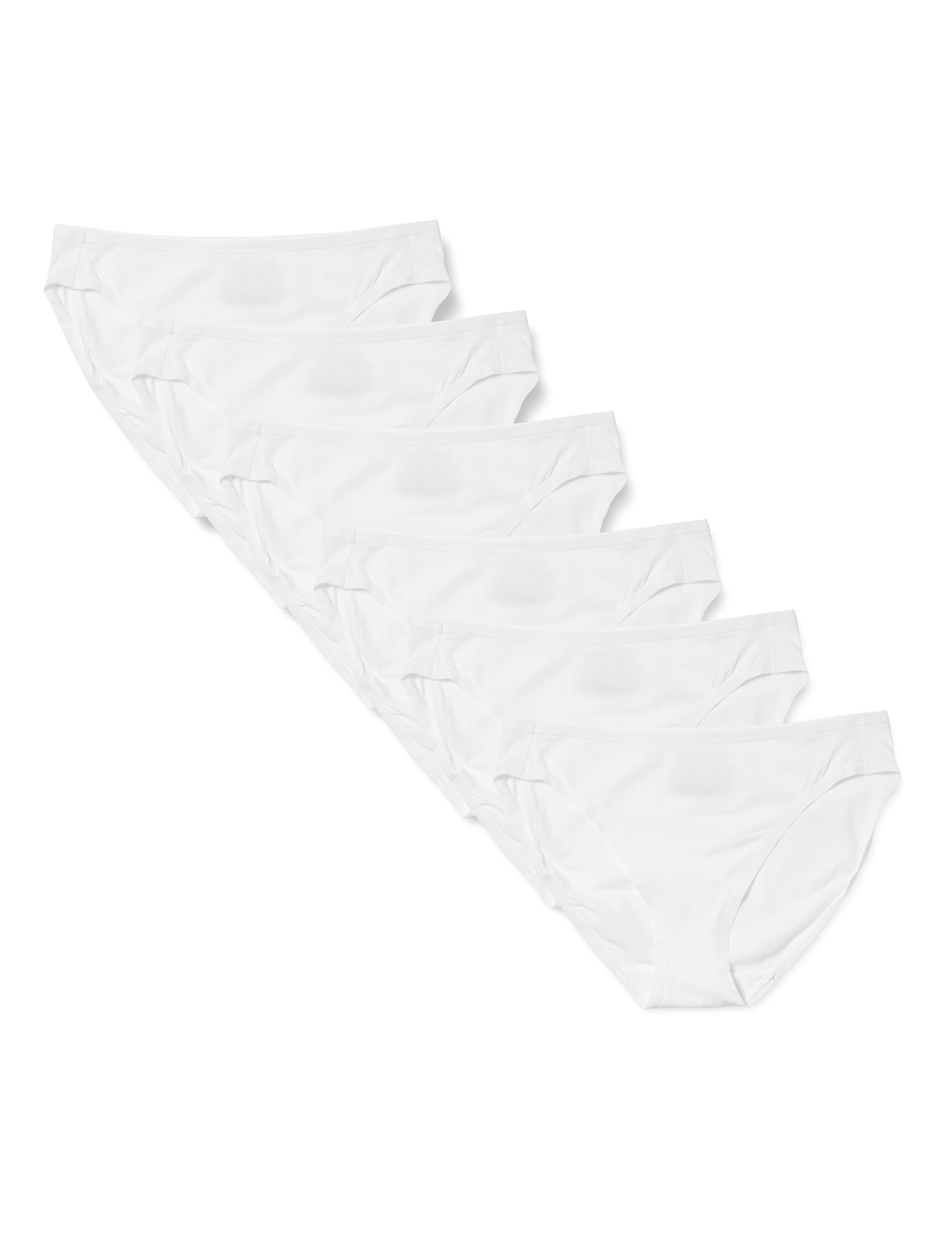 

Amazon Essentials Breathable Cotton Size XL 6-Pack High-Cut Panties, Women s, White, белый