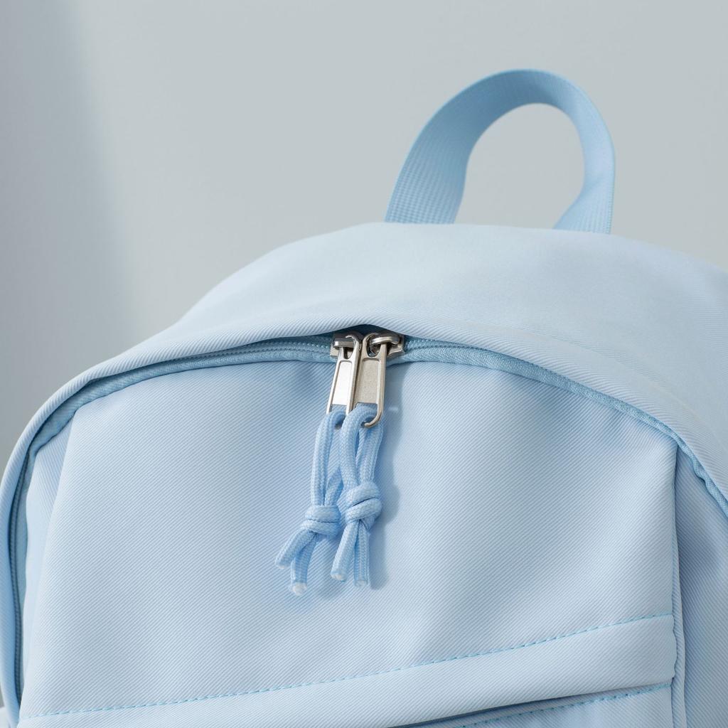 Schoolbag Large capacity junior high school student schoolbag Korean version Mori Harajuku light backpack versatile solid color tooling bag 1011